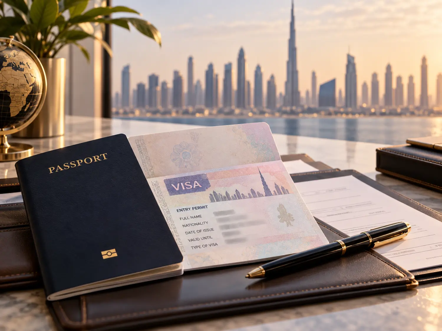 UAE visa and residency application documents