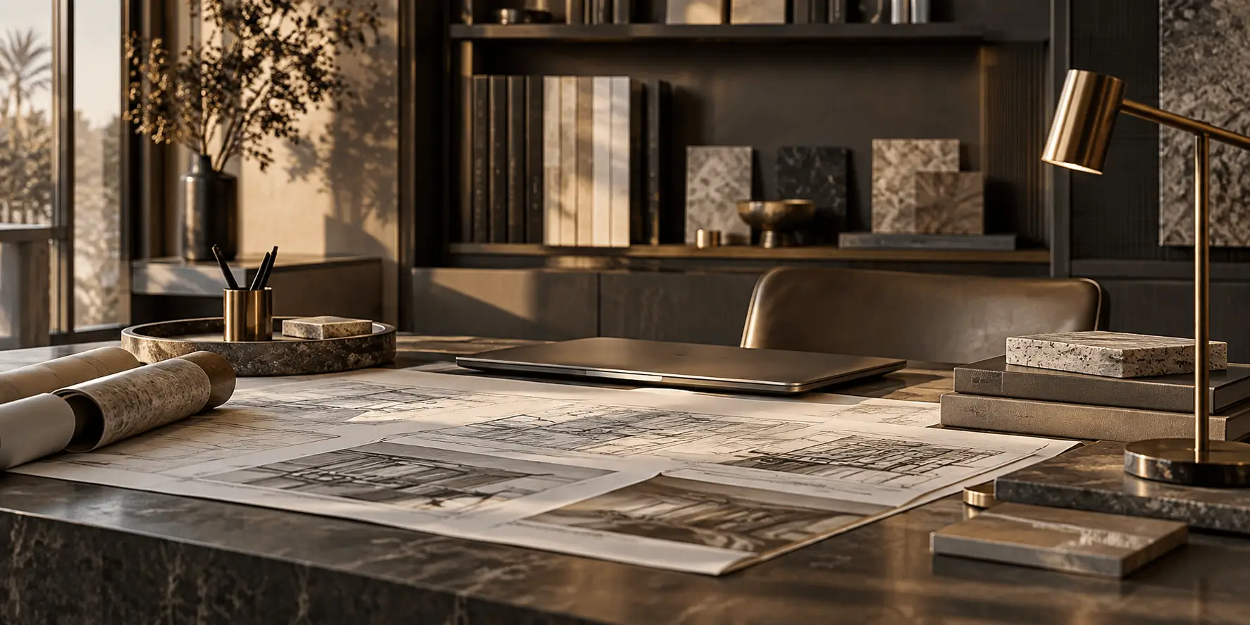Corporate workspace representing professional administration