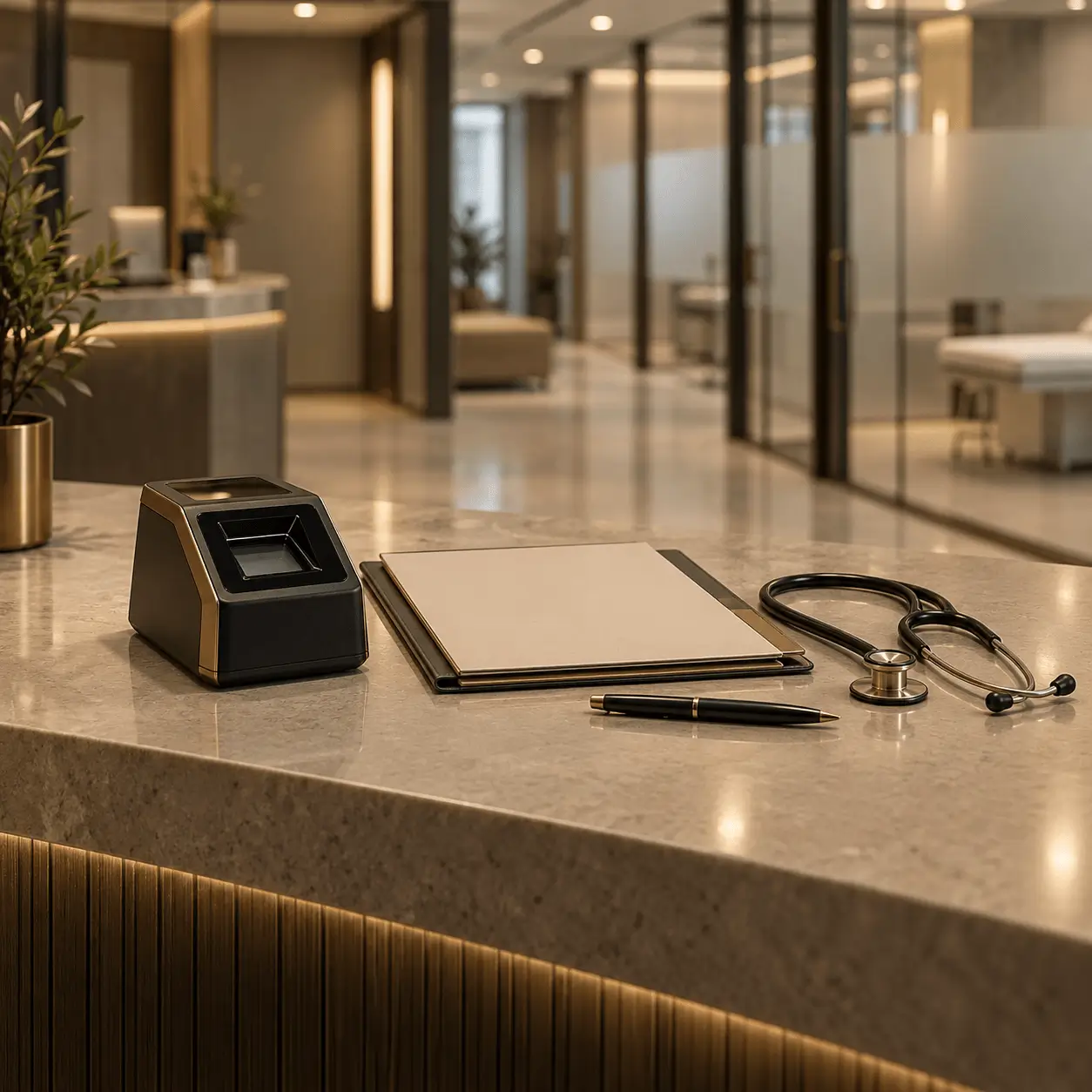 Medical examination and biometric process support