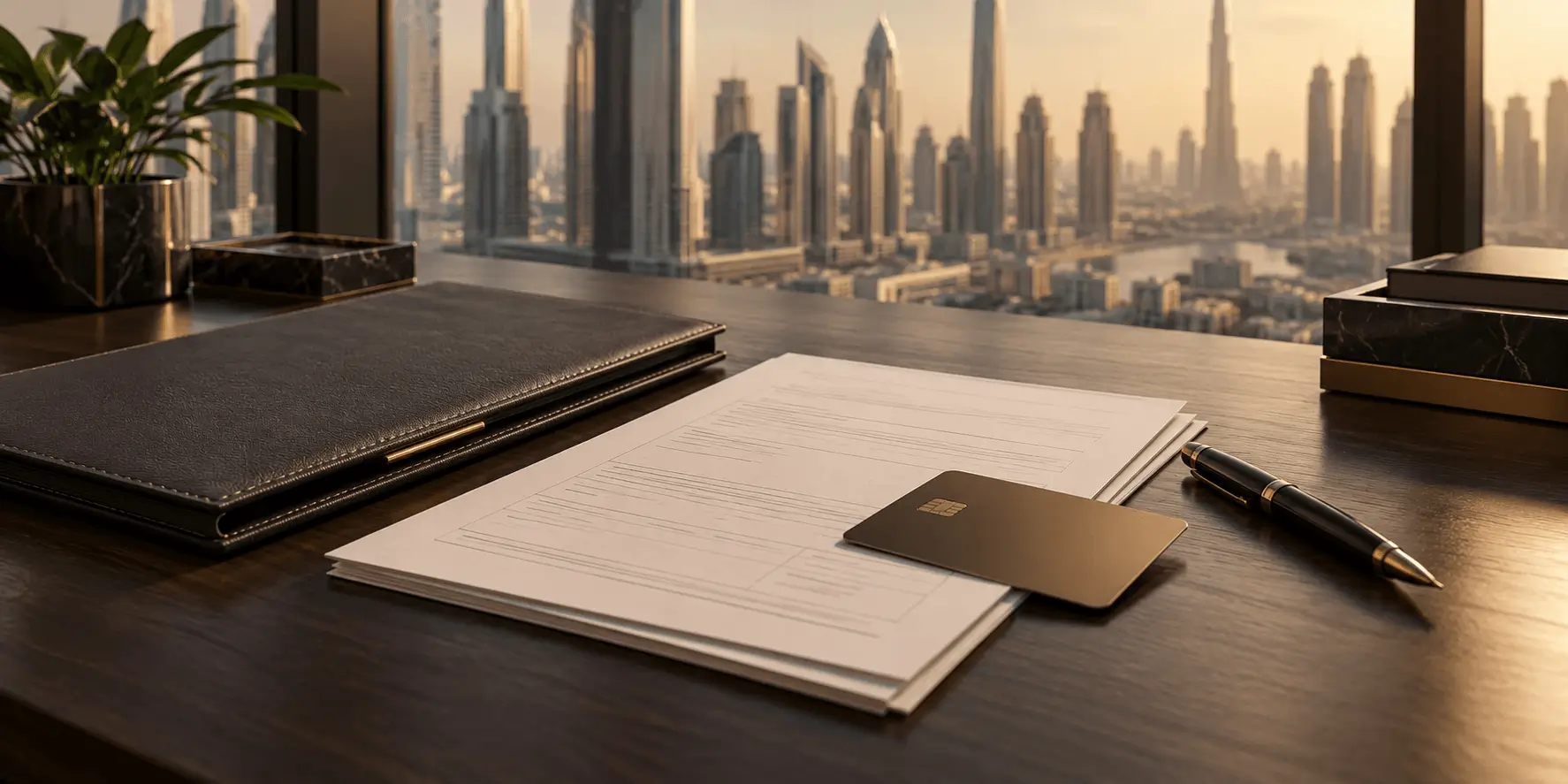 Business banking documents and account preparation